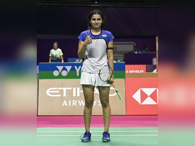 ‘I could have converted it into a really good win, says Unnati as rues missed chances during her defeat in the BWF World Championship 2026 at the Indira Gandhi Indoor Stadium in New Delhi on Wednesday. Photo credit: IANS 