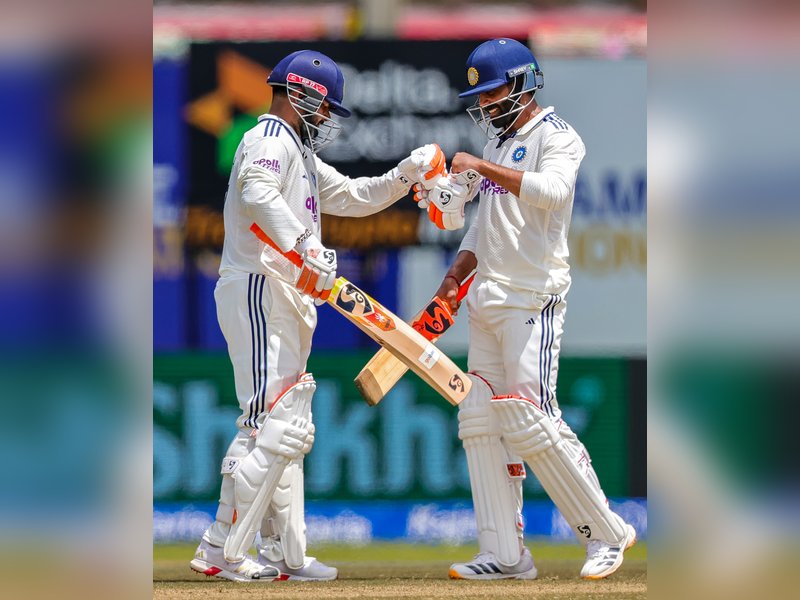 1st Test: Rishabh Pant stars with 66 as India set 372-run target for Sri Lanka at tea