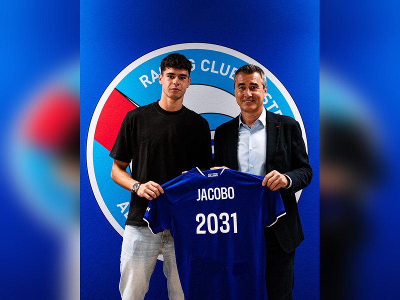 Youngster Jacobo Ortega sets Real Madrid youth system transfer record. Photo credit: RC Strasbourg/X