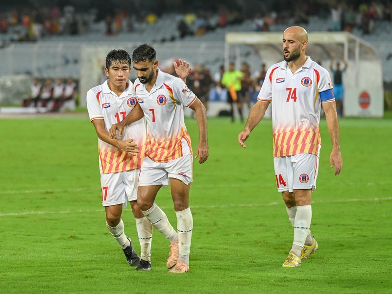 Home favourites East Bengal take on high-scoring SC Delhi in the semifinals of the 135th Durand Cup at the Vivekananda Yuba Bharati Krirangan in Kolkata on Wednesday. Photo credit: Durand Cup