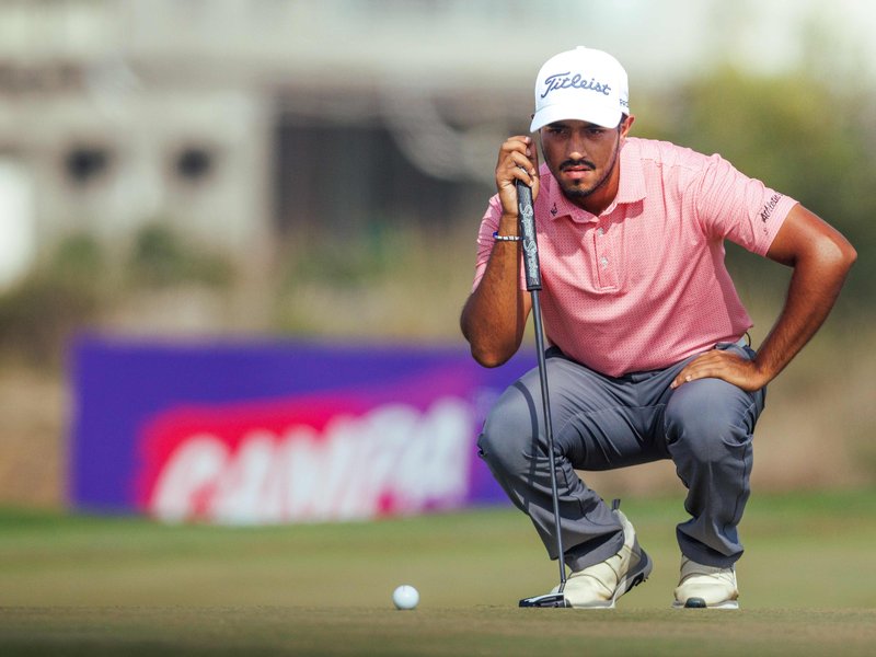 Shaurya Bhattacharya shoots 68 to lead Kolar Open after first round in the Kolar Open at the ZION Hills Golf County in Kolar near Bengaluru. Photo credit: PGTI Tour