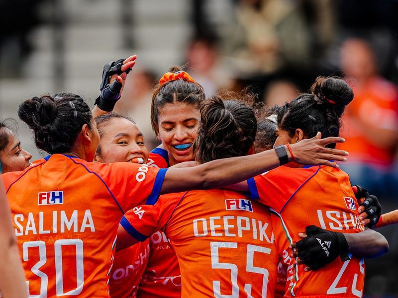 Unbeaten India storm past South Africa 6-1 to register first win of FIH Hockey World Cup Belgium & Netherlands 2026 at the Wagener Hockey Stadium in Amstelveen on Tuesday.  Photo credit: Hockey India