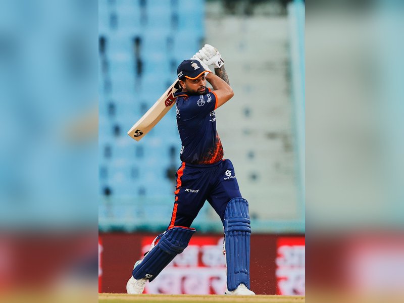 Karan Sharma’s unbeaten 92 secures victory for defending champions Kashi Rudras over Gaur Gorakhpur Lions in UP T20 League in Lucknow on Tuesday.  Photo credit: UPT20
