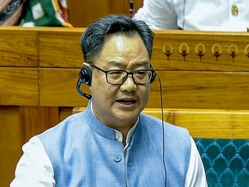 भारतीय सीमा से जुड़ा झूठ नहीं फैलाना चाहिए, सुरक्षाबलों का मनोबल कमजोर होता है : किरेन रिजिजू