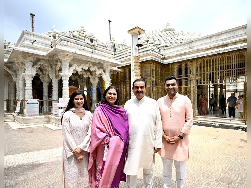Gautam Adani visits Mahudi Jain temple in Gujarat ahead of ‘Paryushan Mahaparva’