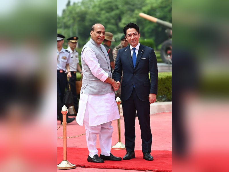 Japanese Defence Minister receives warm welcome in Delhi, to hold talks with Rajnath Singh