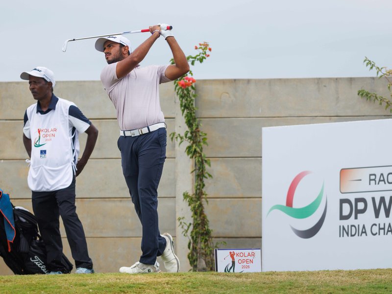 Shaurya Bhattacharya holds two-shot lead after the third round of the Kolar Open at the ZION Hills Golf County on the outskirts of Bengaluru on Thursday. Photo credit: PGTI