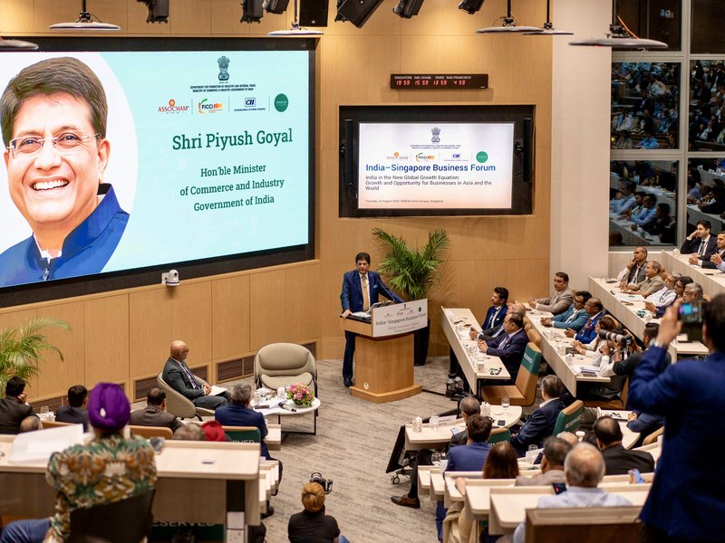 Piyush Goyal emphasises India's commitment to deepen economic ties with Singapore, across Asia