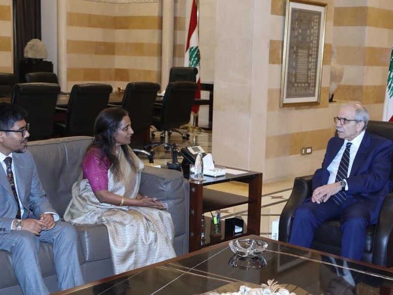 MEA Secretary Ranganathan calls on Lebanon PM, discusses bilateral cooperation