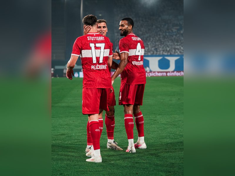 Pejcinovic treble fires Stuttgart into German Cup second round