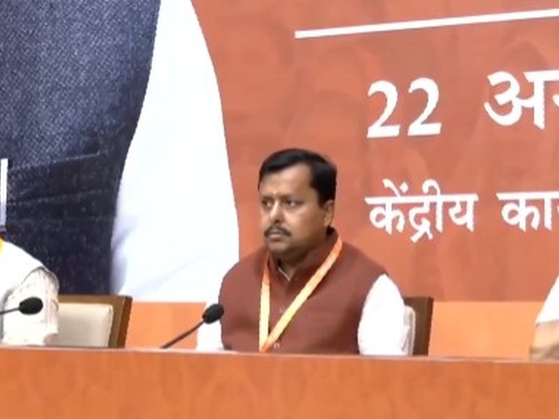BJP chief Nitin Nabin holds first meeting with new team at party headquarters in New Delhi