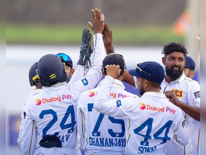 We are trying to improve and get some runs and take 20 wickets, says Dhananjaya de Silva ahead of the second Test against India. Photo credit: Sri Lanka Cricket/X