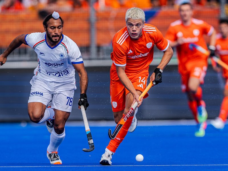 Indian men fight but lose to the Netherlands 1-3 in Pool E of the FIH Hockey World Cup 2026 in Amstelveen on Saturday. Photo credit: Hockey India