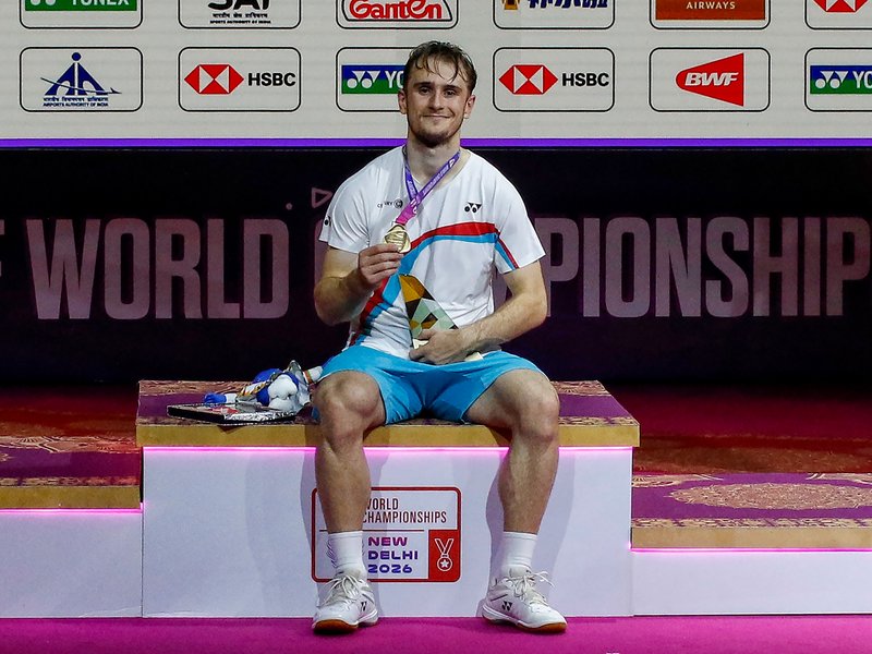 Golden belief: Alex Lanier and Thom Gicquel/Delphine Delrue lead historic French blitz at BWF World Championships in New Delhi on Sunday. Photo credit: IANS 