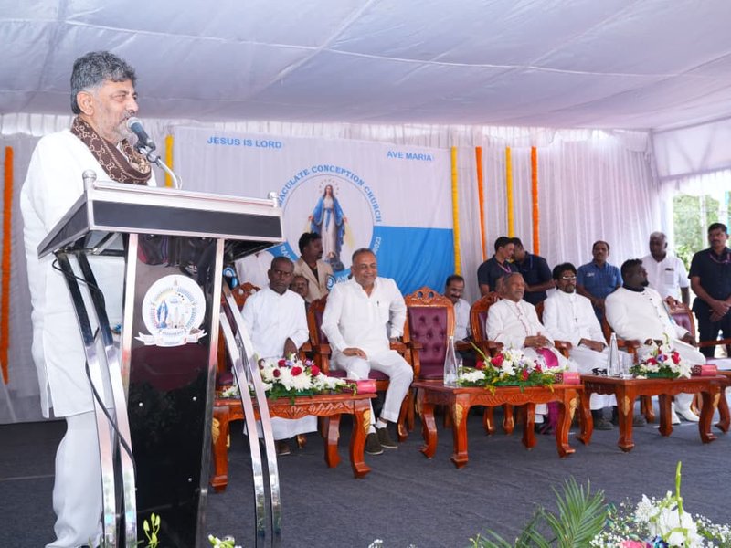 Equality, brotherhood should be part of our lives, says Karnataka CM Shivakumar at church event