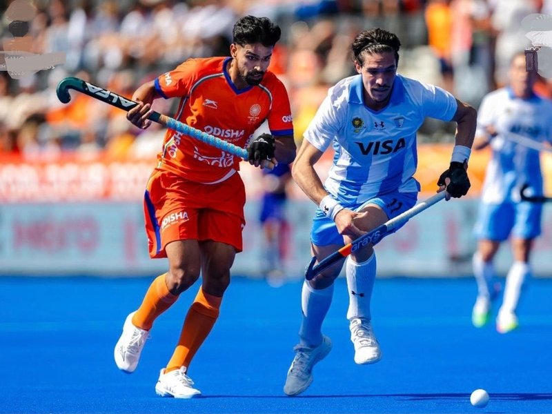 India men lose to Argentina 5-3, crash out of semifinals race in the FIH Hockey World Cup at the Wagener Hockey Stadium in Amstelveen, Netherlands, on Monday. Photo credit: Hockey India