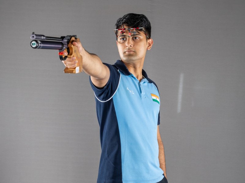 From cycling 14km daily to Asian Games, shooter Aakash Bhardwaj eyes success in 10m Air Pistol in Aichi-Nagoya, Japan. Photo credit: NRAI