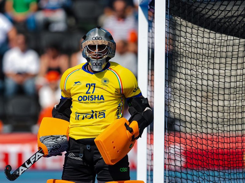 'Who will ask the difficult questions?'. PR Sreejesh asks after India miss semifinals berth in Hockey World Cup after 3-5 defeat to Argentina in Amstelveen on Monday. Photo credit: Hockey India