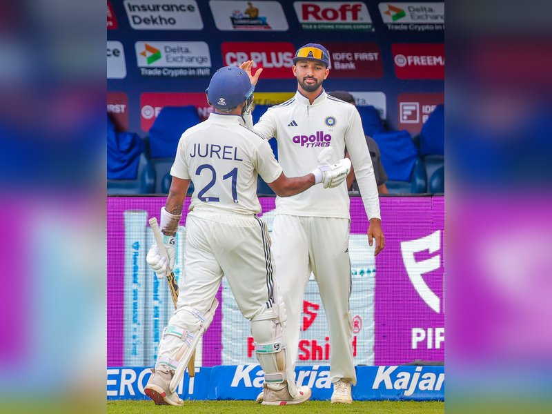 Dhruv Jurel’s ton, Rishabh Pant’s fifty, bowlers help India seize control against Sri Lanka on the second day of the second Test at the Sinhalese Sports Club (SSC) Ground in Colombo on Monday. Photo credit: IANS 