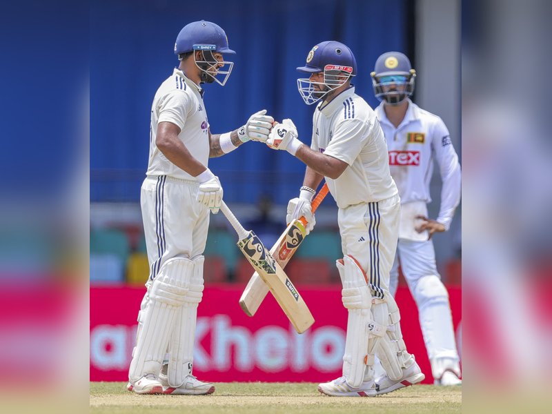 2nd Test: Pant, Jurel smash rollicking fifties, propel India to 419/6 against Sri Lanka