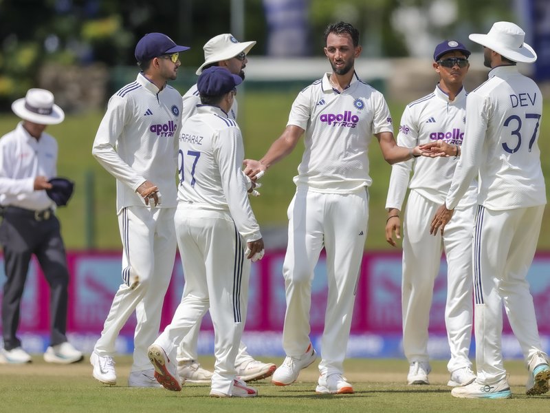2nd Test: Prasidh strikes twice as SL reach 130/4 at Lunch in Colombo