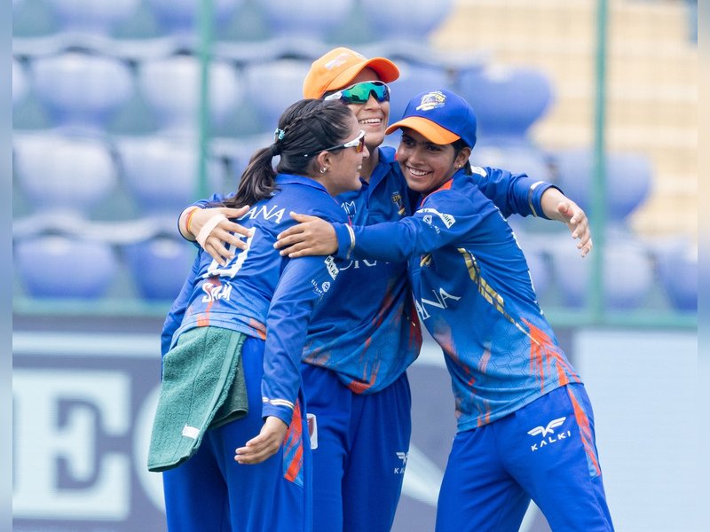 North Delhi Strikers edge past East Delhi Riders by three wickets in the women's section of the Delhi Premier League (DPL) 2026 at the Arun Jaitley Stadium in New Delhi on Tuesday. Photo credit: DPL 