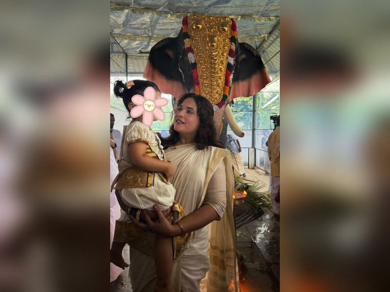 Richa Chadha: Got a special Onam dress made for Zuneyra to be dressed for the occasion