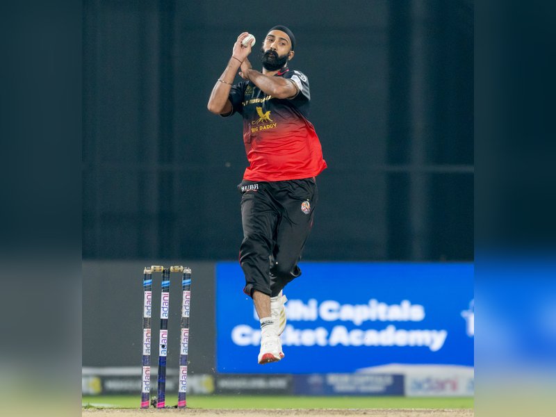 ‘Most important is staying in present’: Simarjeet reveals Dhoni’s lesson after match-winning spell against Purani Dilli 6 (Credit: DPL)
