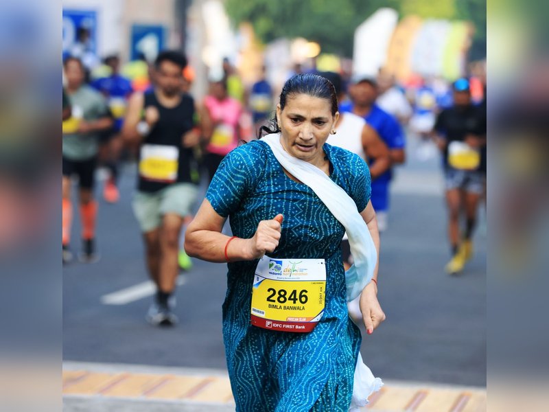 From Rohtak to Delhi, Bimla Banwala’s 100-race journey finds another milestone at Delhi Half Marathon