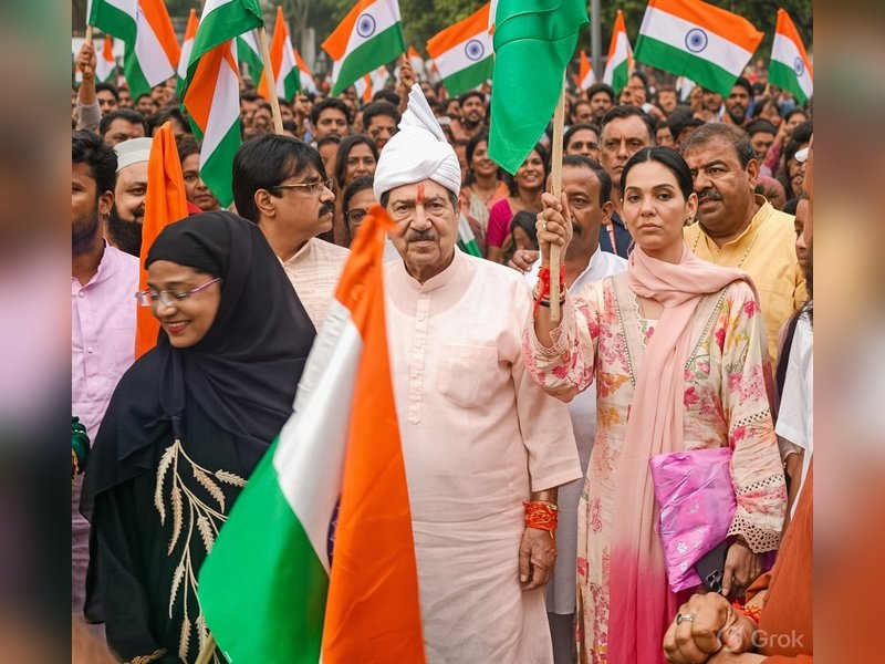 Indresh Kumar calls for unity through love, brotherhood and Tricolour at RSS Muslim wing's Raksha Bandhan event