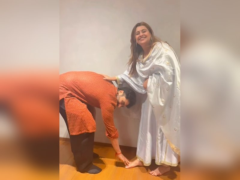 Deepshikha Deshmukh ties rakhi to Jackky Bhagnani: Happy Raksha Bandhan to my first baby 