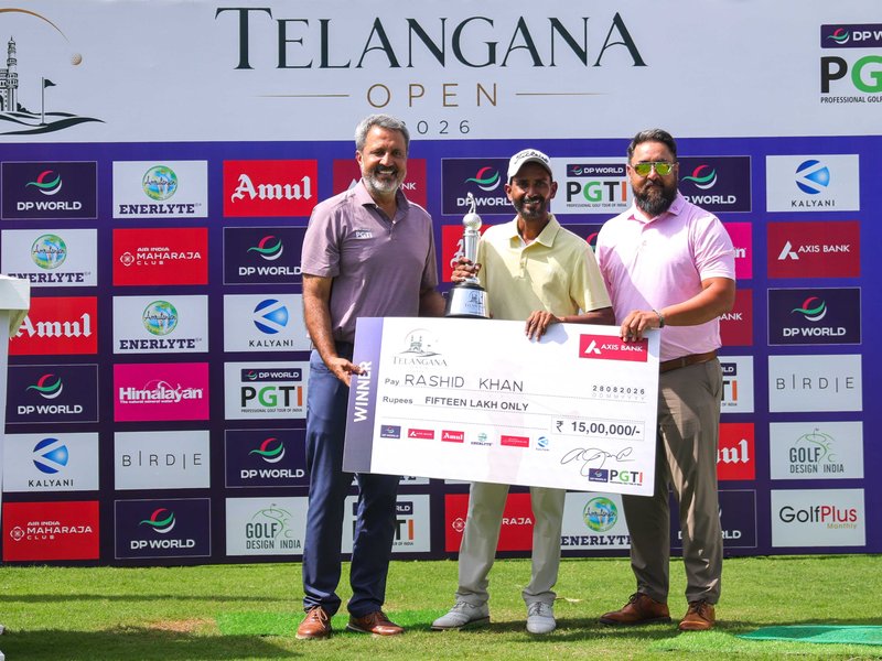 Telangana Open: Rashid Khan wins by three-shot margin to end seven-year-long title drought (Credit: PGTI)