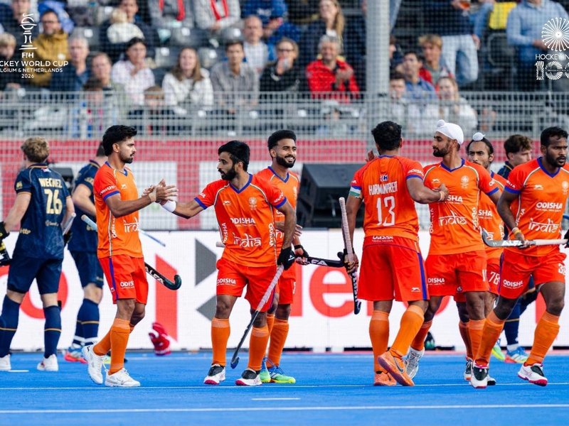 FIH Hockey WC: Indian men’s team loses to Belgium in a thrilling shootout to finish 8th (Credit: Hockey India)