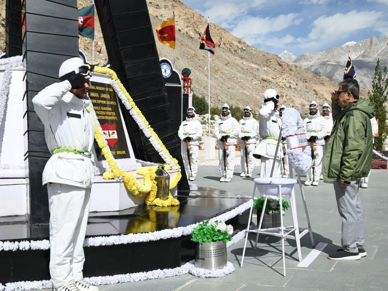 NITI Aayog vice chairman visits Siachen, world’s highest battlefield