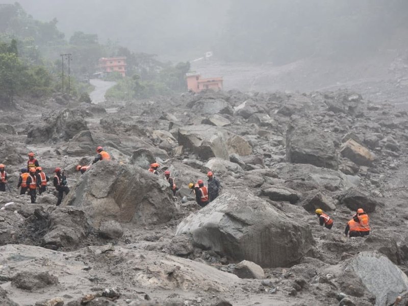 Nepal: Indian technical team conducts reconnaissance for tunnel rescue operations 