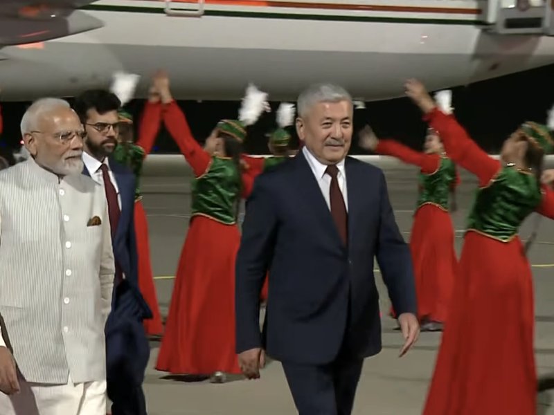 PM Modi arrives in Kyrgyzstan ahead of SCO summit