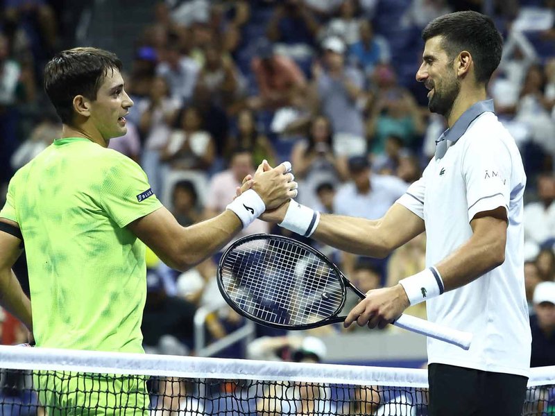 Mariano Navone causes huge upset, stuns Novak Djokovic in first round of men's singles first round of the US Open in New York on Monday. Photo credit: ATP Tour