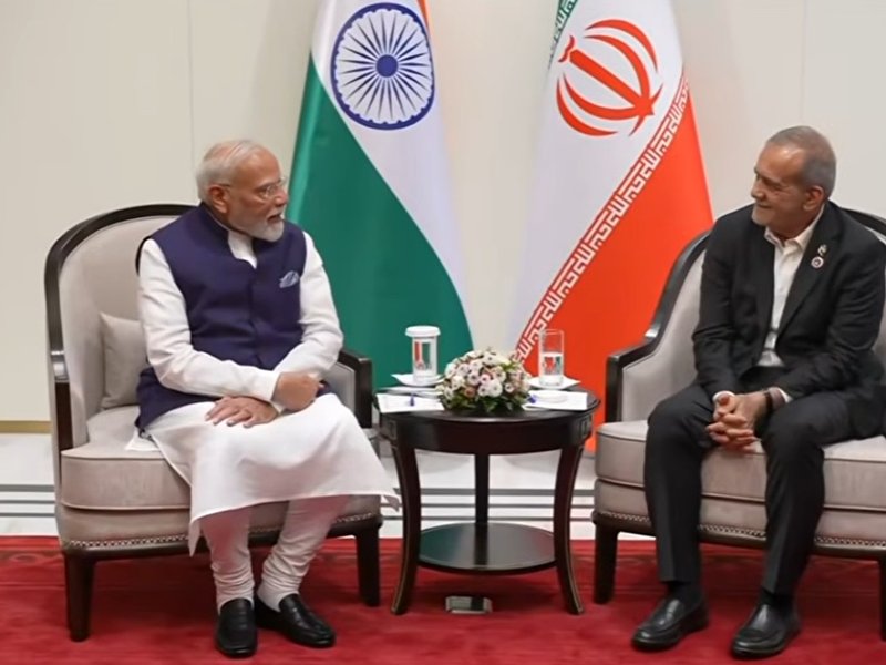 PM Modi and Iranian President hold talks in Bishkek, discuss West Asia situation