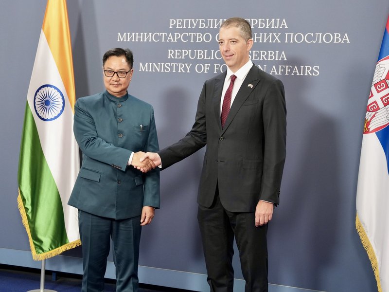 Kiren Rijiju meets Serbian Foreign Minister, discusses deepening bilateral cooperation