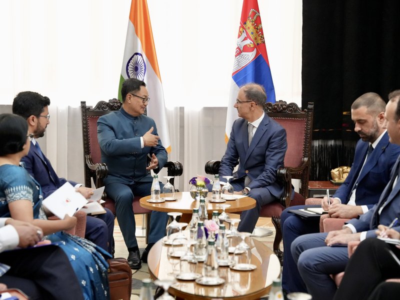 Minister Rijiju calls on Serbian PM, discusses strengthening ties