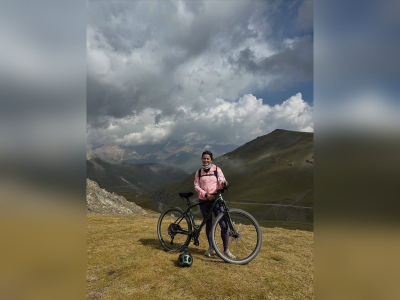 Shraddha Srinath cycles across Kyrgyzstan; says she shed tears of joy and pride while completing expedition!