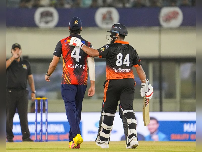 Naman Dhir and Prabhsimran Singh hit hundreds as Jalandhar Warriors beat Amritsar Soormas in run-fest at the I.S. Bindra Stadium, Mohali on Tuesday. Photo credit: PCA