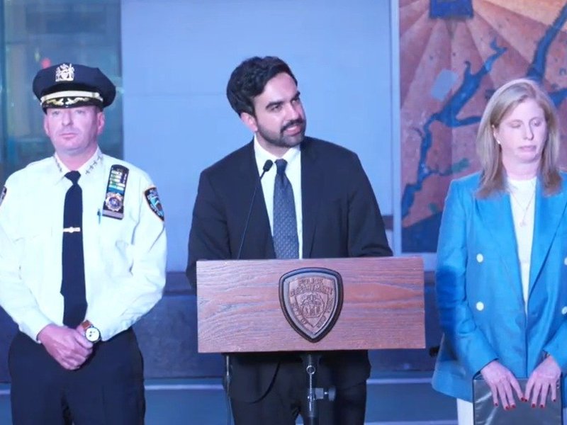 Senior bank executive stabbed to death in Times Square in front of shocked tourists
