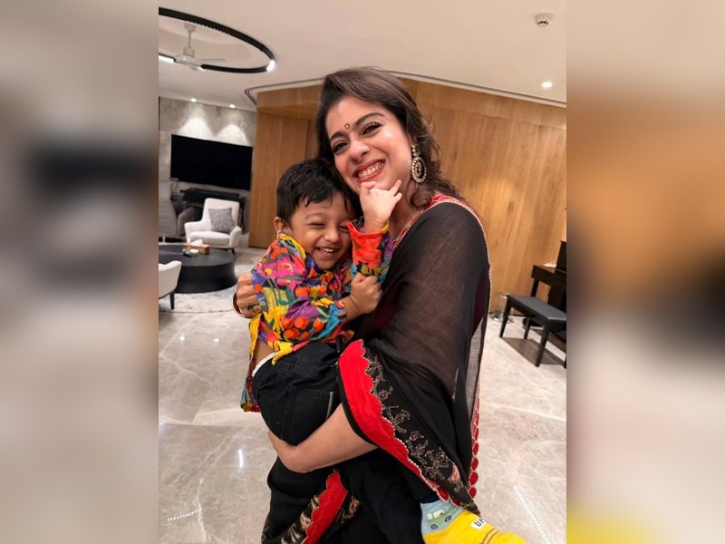 Kajol's playtime with Ishita Dutta & Vatsal Sheth's son Vaayu: My dose of serotonin