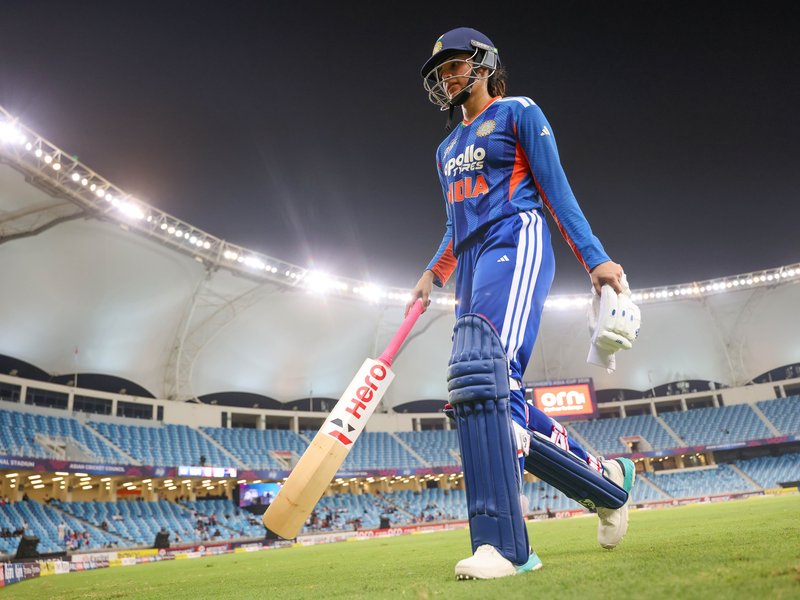 Smriti Mandhana’s record-making 124 helps India post 193/5 against Hong Kong-China in Dubai on Thursday. Photo credit: IANS