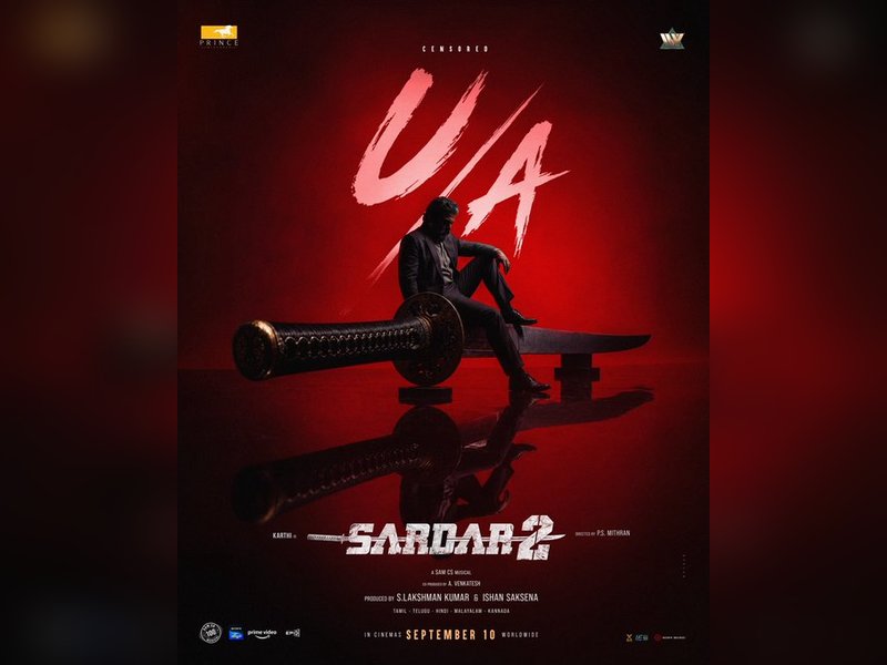 Karthi's 'Sardar 2' cleared for release with U/A certificate (Photo: Prince Pictures/X)