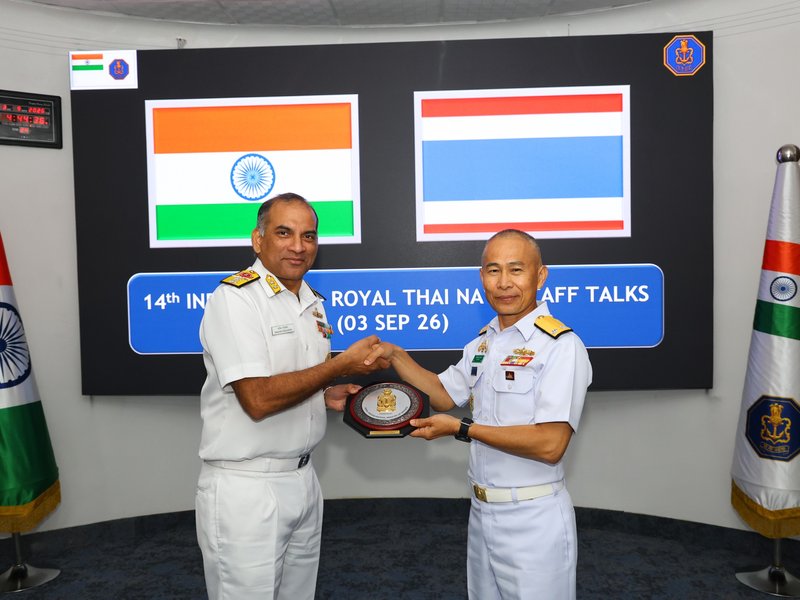 Navies of India and Thailand reaffirm commitment to capacity building, training