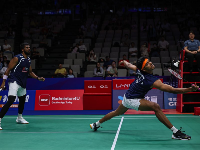 Satwiksairaj Rankireddy-Chirag Shetty storm into men's doubles semifinals of the BWF China Masters in Shenzhen, China, on Friday. Mandatory Photo credit: Badminton Photo/BWF 