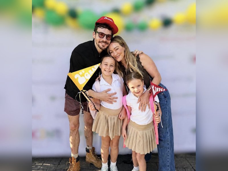 Hilary Duff gets emotional as kids start kindergarten, son enters ninth grade