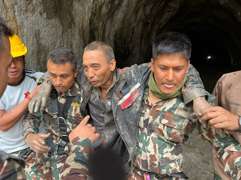 Nepali and Chinese nationals rescued alive from flood-hit areas